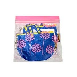 IKEA GLOBAL Key & Coin Purse KNOLIG Bag Small Blue with One Zipper Bag (2 set)
