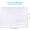 Clear Plastic Wallets A4 Document Folders - 36PCS Plastic Folders