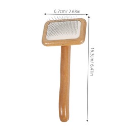 Abaodam Pet Grooming Comb Slicker Brush Self-cleaning Gentle Skin Deshedding Tool for Dogs Cats