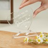 GoMelley Thank You Gifts, Heart Shaped Acrylic Home Decoration