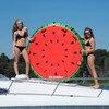 Solstice Inflatable 2 Rider Watermelon Towable Tube Float Raft, Multicolor,