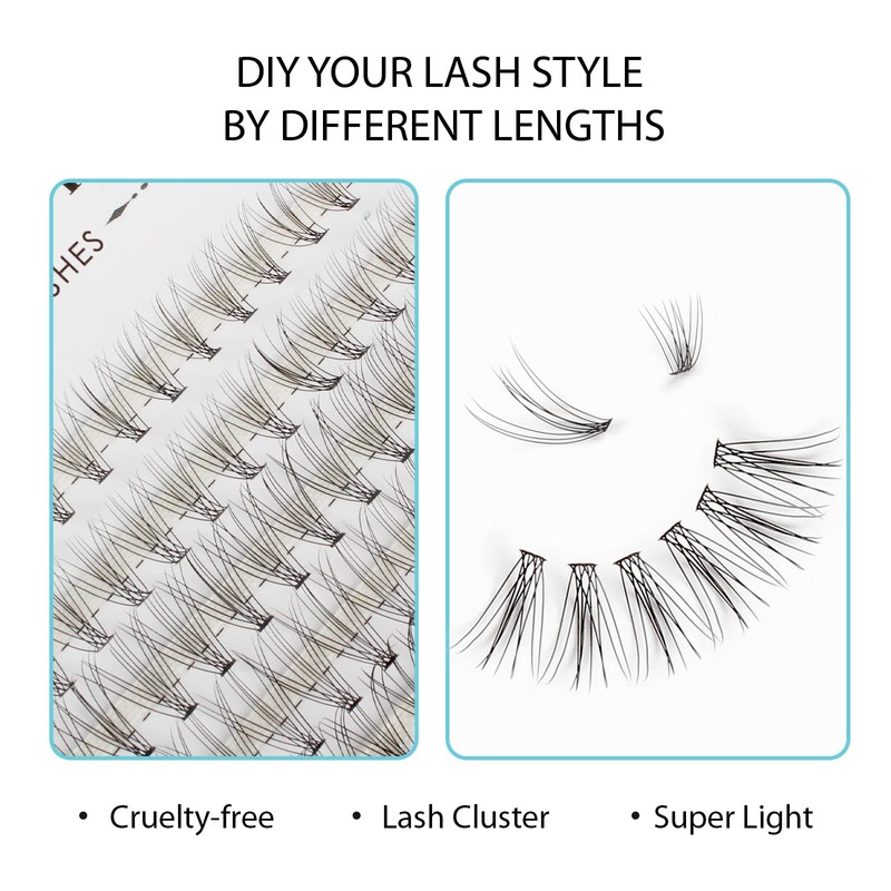Oreola 10D Individual Eyelashes, Reusable False Eyelashes, 228 Pieces, Individual