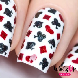 Whats Up Nails Playing Cards Stencils for Nails, Nail Stencils, Nail Art, Nail Vinyls