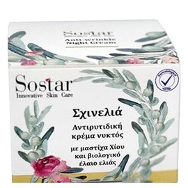 Sostar Skinolia Anti-wrinkle Night Cream With Mastic Oil & Olive Oil, 50ml