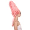 Colonial Lady Large Beehive Wig (Adult, Pink)