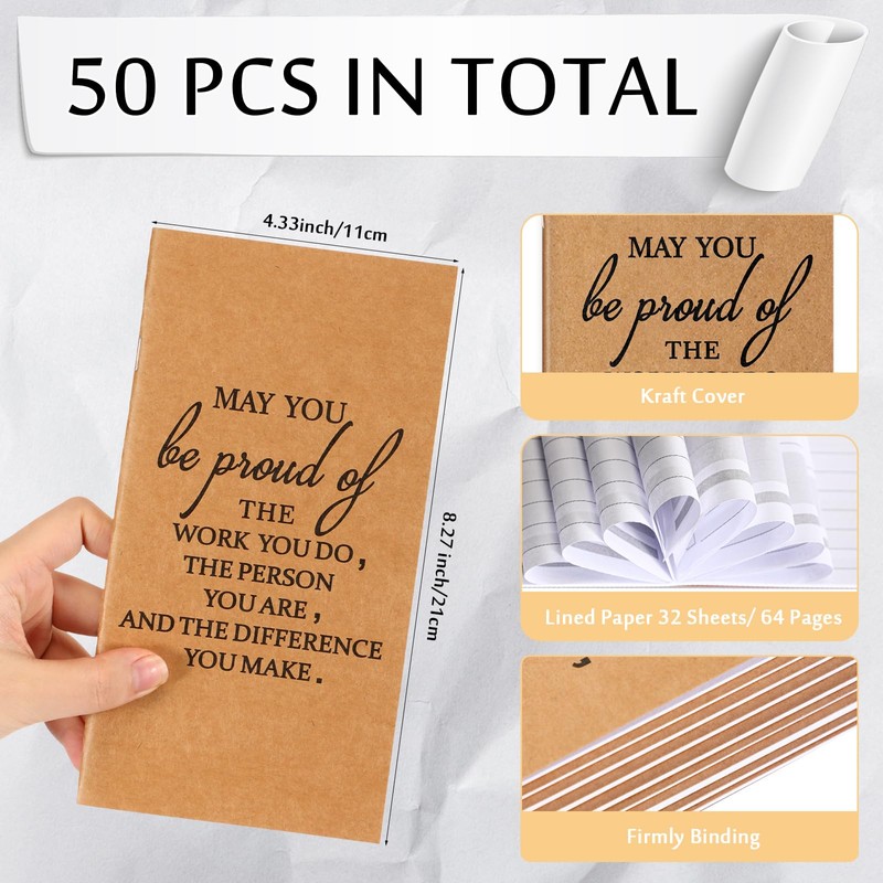 Yeaqee 50 Pcs Undated Weekly Planners Bulk Inspirational to Do