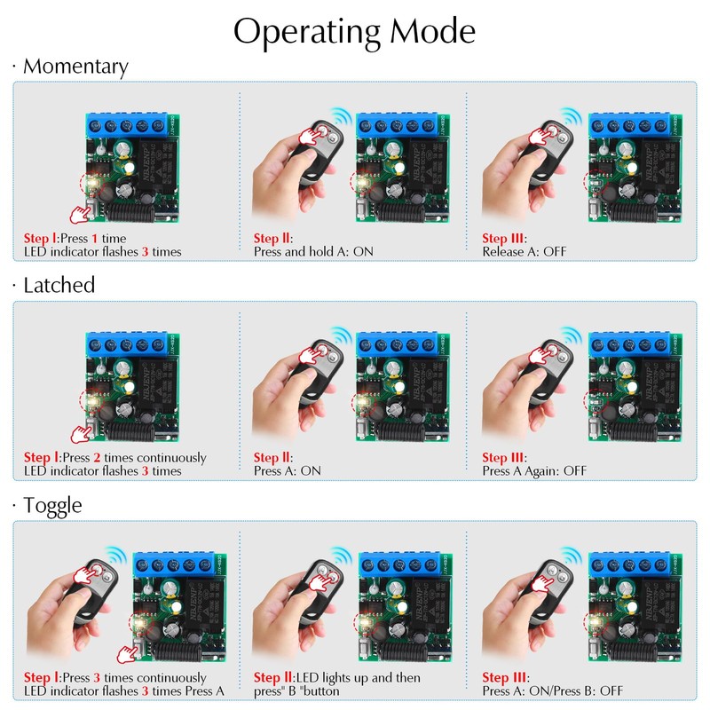 eMylo Wireless Remote Control Switch 220 V 230 V Switch,