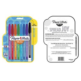 Paper Mate Inkjoy 100 Ballpoint Pen, Stick, Medium 1 Mm, Eight Assorted Ink And Barrel Colors, 8/pack