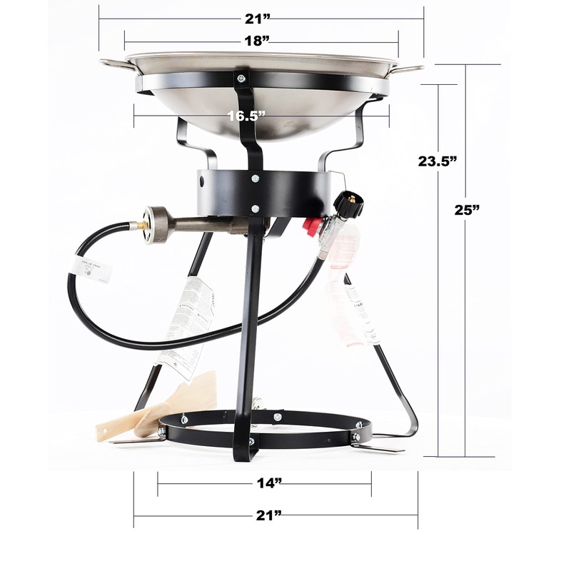 King Kooker 24WCA 24" Bolt Together Portable Outdoor Sauté Cooker