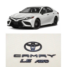 Toyota BLACK OUT EMBLEM OVERLAY KIT for 2018 - 2024 TOYOTA CAMRY LE AWD OEM