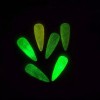 Bsbtbz Kit De Purpurina Holográfica Luminosa Para Uñas, 6 Colores,