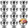 Honeydak 12 Set Stainless Steel Ice Cream Bowl with Forks