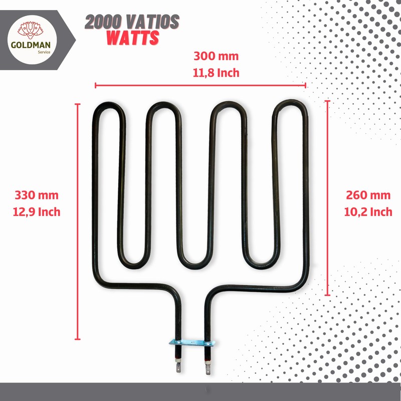 GOLDMAN SERVICE 2000W High Power Sauna Stove Resistor, Compatible Accessory