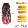Nice One Pre-Twisted Passion Twist Hair 18 Inch, Long Passion