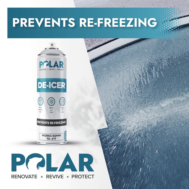 Polar De-Icer Spray for Car Windshield - 2 x 17
