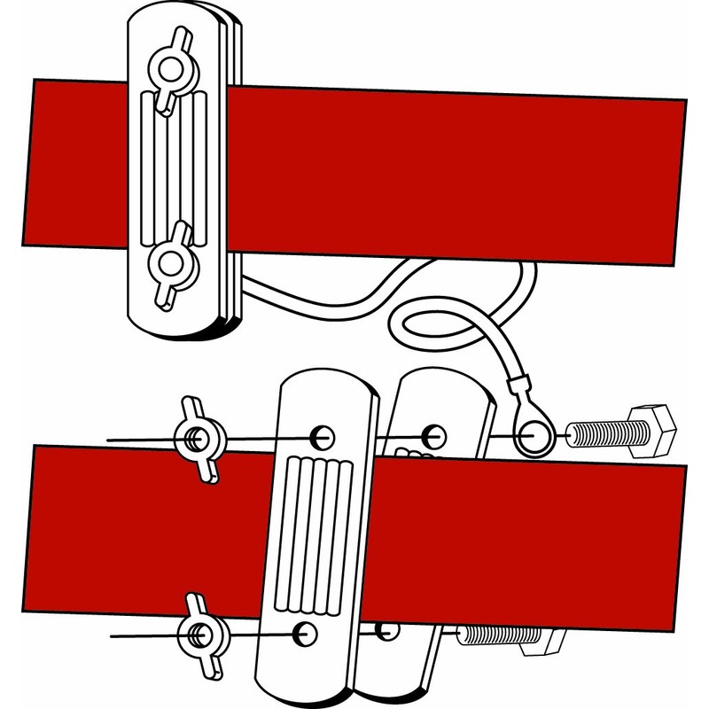 Field Guardian Polytape to Polytape Connector, 2-Inch