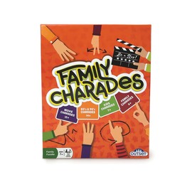Outset Media Family Charades Game; 4 Games in 1 Box. Includes Movie, 80's 90's, Kids, Family Trivia for 2 or More Players, Ages 7 and up.