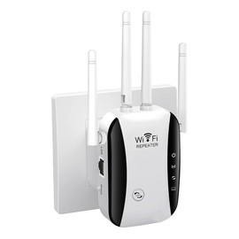 2024 Newest WiFi Extender Booster, 4 Antennas Up to 5000 Sq.ft and 50 Devices, WIFI Repeater, Wireless Internet Repeater with Ethernet Port, 1-Click Setup, Access Point, Alexa Compatible-White