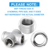 ERGAOBOY 1 Piece 304 Stainless Steel 1" BSP Female 4-Way