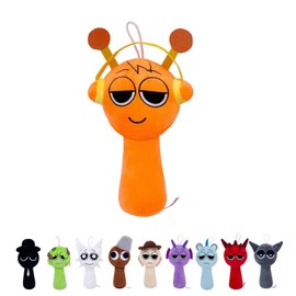Sprunki Plush Toys for Kids, Incredibox Sprunki Merch Plushies Animal Doll, Cute Soft Stuffed Sprunki Mini Figures Game for Gift Party Decoration