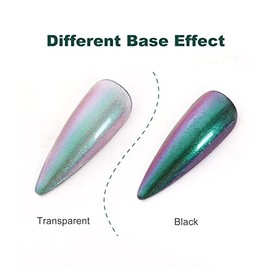 Major Dijit- Esmalte de uñas camaleón, esmalte de uñas holográfico con purpurina, de secado rápido, con brillo iridiscente, cromado, para decoración d
