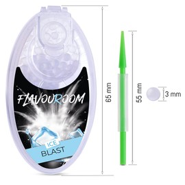 Flavouroom Aroma Click - 100 Premium Balls Set I Intensive Flavour with Practical Box I Easy Insert for DIY Ice Blast Enjoyment