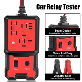 Automotive Relay Tester Tool for Summer, 12V Car Relay Tester, Automotive Relay Tester Tool 2024, Code Readers and Scan Tools, Diagnostic, Test and Measurement Tools