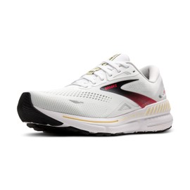 Brooks Men’s Adrenaline GTS 23 Supportive Running Shoe - White/Cream/Pink - 10 Medium