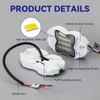 Dual‑Color White & Blue 12V IP68 LED Deck Courtesy Boat