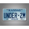 SignsAndTagsOnline.com Under 2M Kansas Trailer License Plate KS Replica Under