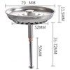 Strainer Basket Sink 79 mm, Can Replace Blanco119146 Sink Strainer