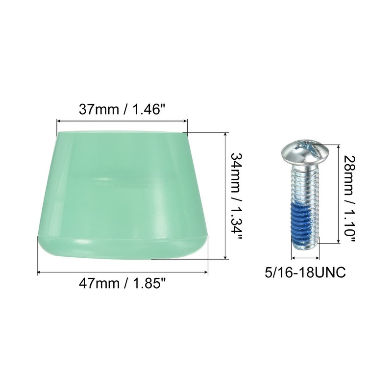 PATIKIL Roller Skate Toe Stops with Screwdriver, 1 Pair 82A