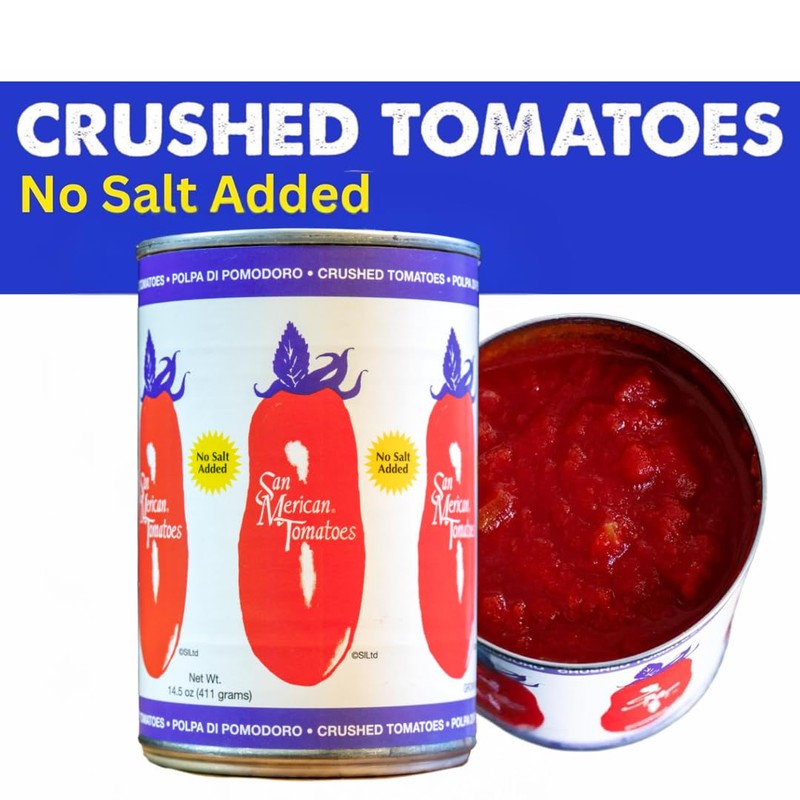 SMT SAN MERICAN TOMATO - No Salt Added Crushed Canned