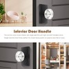 Newlaking Dummy Door Knob Set - Crystal Glass Non-Locking Door