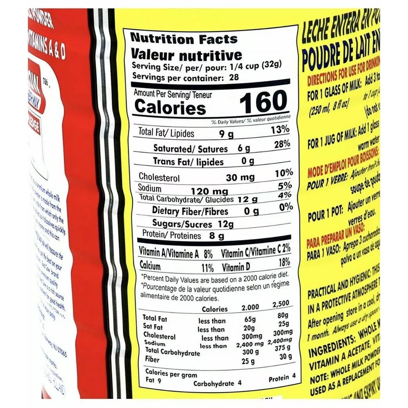 Red Cow Full Cream Milk Powder 2.5 Kg (5.5lb), Made