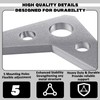 Shimeyao 10 Pcs Metal Steel Plate Gussets 3" x 3"