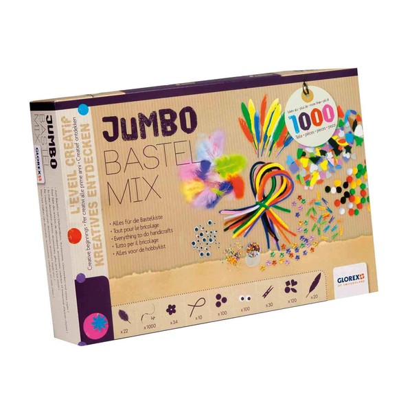 GLOREX 6 1214 072 - Jumbo Bastel Mix, über 1000
