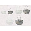 Ohashi Shinji Shoten 63-884 Basket White Approx. 8.3 x 7.9