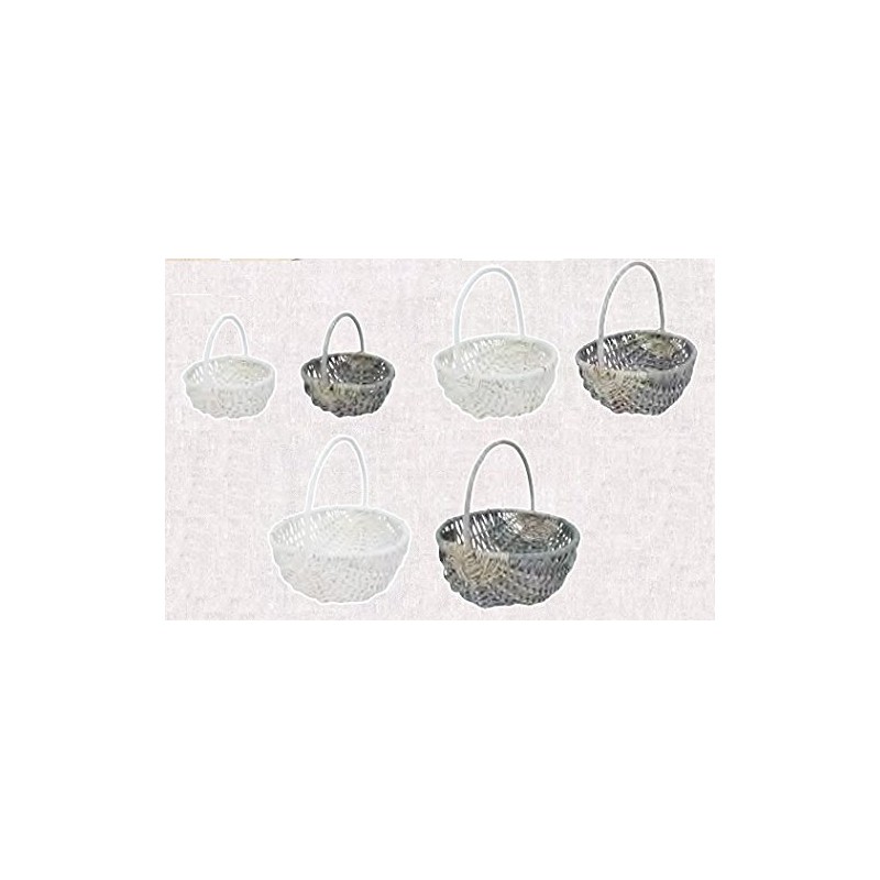 Ohashi Shinji Shoten 63-884 Basket White Approx. 8.3 x 7.9