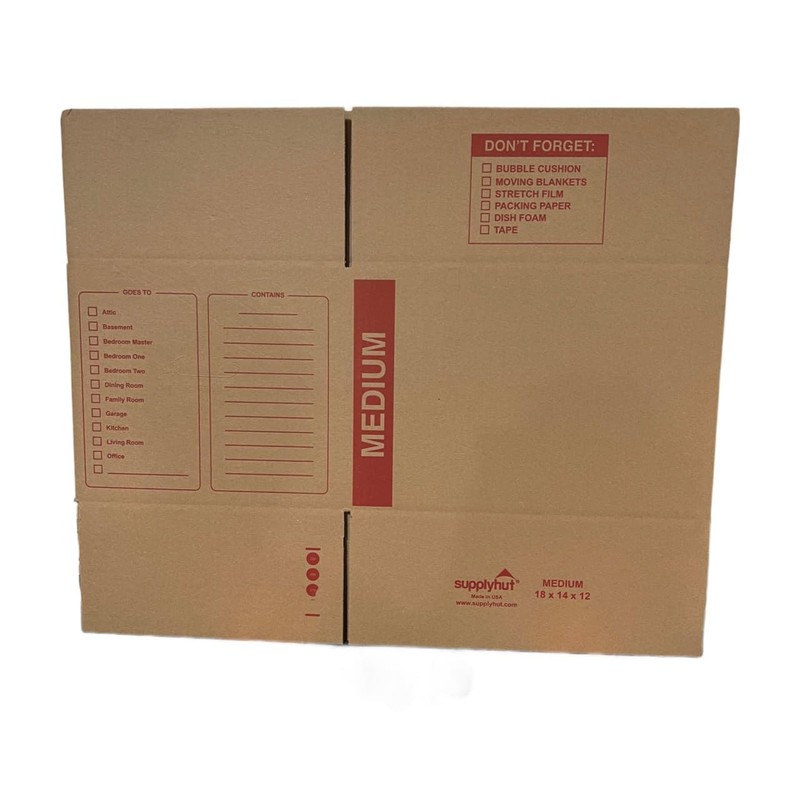 20 - Pack Medium Cardboard Moving Boxes 18x14x12 32 ECT
