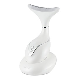 VRAIKO Iris Neck Face Massager, Pro Face Sculpting Tool with Charging Base, All-in-1 Facial Device for Skincare, Enhanced Absorption, and Home Facial Spa (Pearl White)