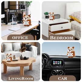 Tmtains Emotional Support Otter Gifts Crochet Positive Otter Cute Knitted Inspirational Animal Potato Small Plush Cheer Up Ornaments with Encouraging Card for Women Room Office Home Decoration