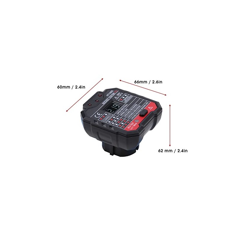 Socket Tester HT106D Wire RCD/GFCI Socket Tester AC 48-250 V