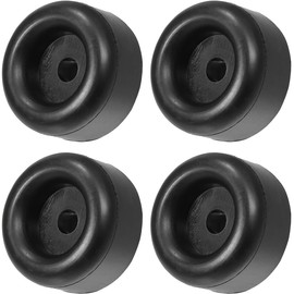 4Pcs 2.5" Trailer Ramp Door Rubber Bumpers Round Rubber Feet Bumpers,Trailer Ramp Door Rubber Bumpers,Round Rubber Bump Stops,Trailer Ramp Door Black Rubber Bumpers Rubber Bump Stops