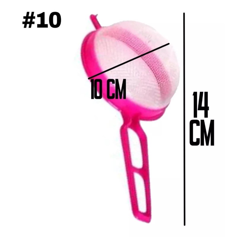 MDJ Juego 4 Coladeras De Cocina Plástico #8,10,13,16