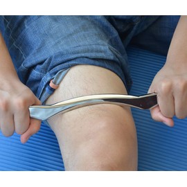Gua Sha tool guasha Massage Tool gua sha stainless steel iastm tool myofascial release tools for Soft Tissue Therapy and Reduce Legs,Arms,Back, Neck,Shoulder Muscle Pain (Long Bar)