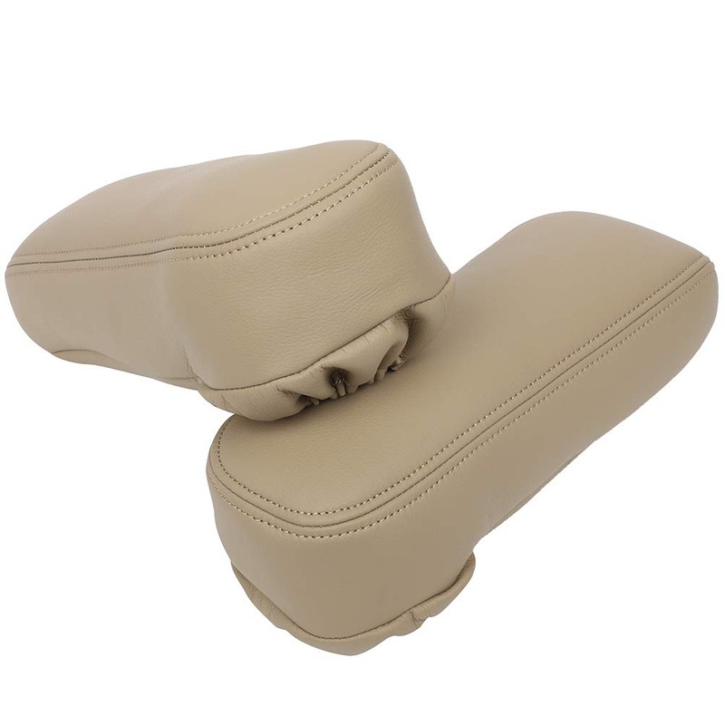 OCPTY Beige Leather Car Seat Armrest Cover - Compatible with
