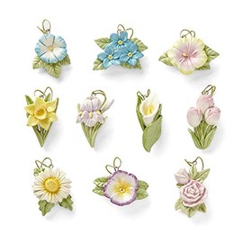 Lenox Ornament Tree - Set of Ornaments (Celebrate Flowers)