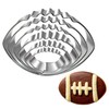Auktosmn Football Cookie Cutter Set-6 Piece-4.5" 4.0" 3.5" 3.0" 2.5"
