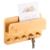 eluno Key Holder with Shelf and 5 Key Hooks, Key